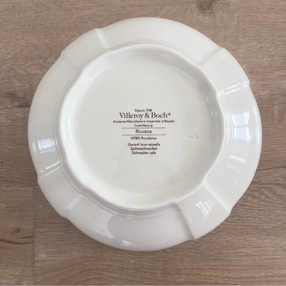 Villeroy & Boch Luxembourg Riviera Porcelain Floral Large Vegetable‎ Bowl 8 1/4”